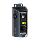 Single Barktec dark grey-blue ultrasonic device with two circular speakers, yellow LCD and mounting bracket.